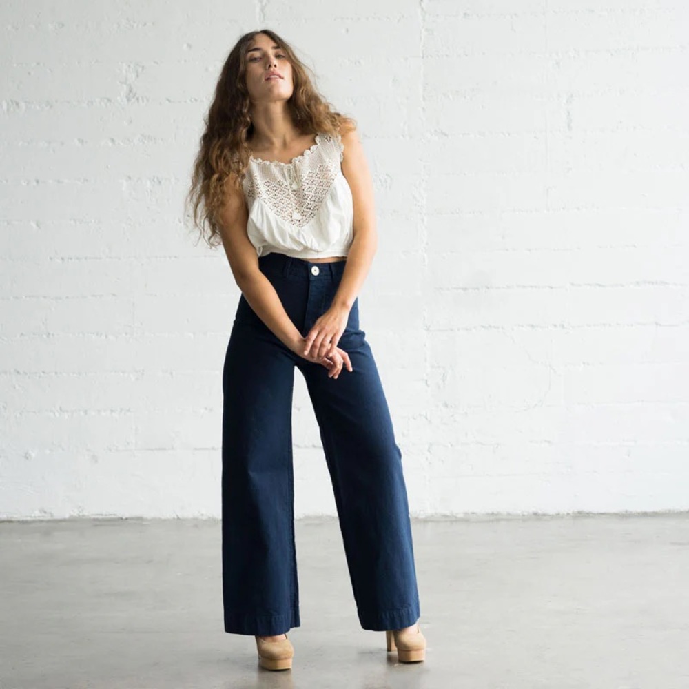 Jesse Kamm style (HANDMADE by me!) navy sailor pants